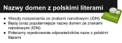 Nazwy domen z polskimi literami
