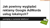 Jak powinny wyglądać reklamy Google AdWords usług lokalnych?